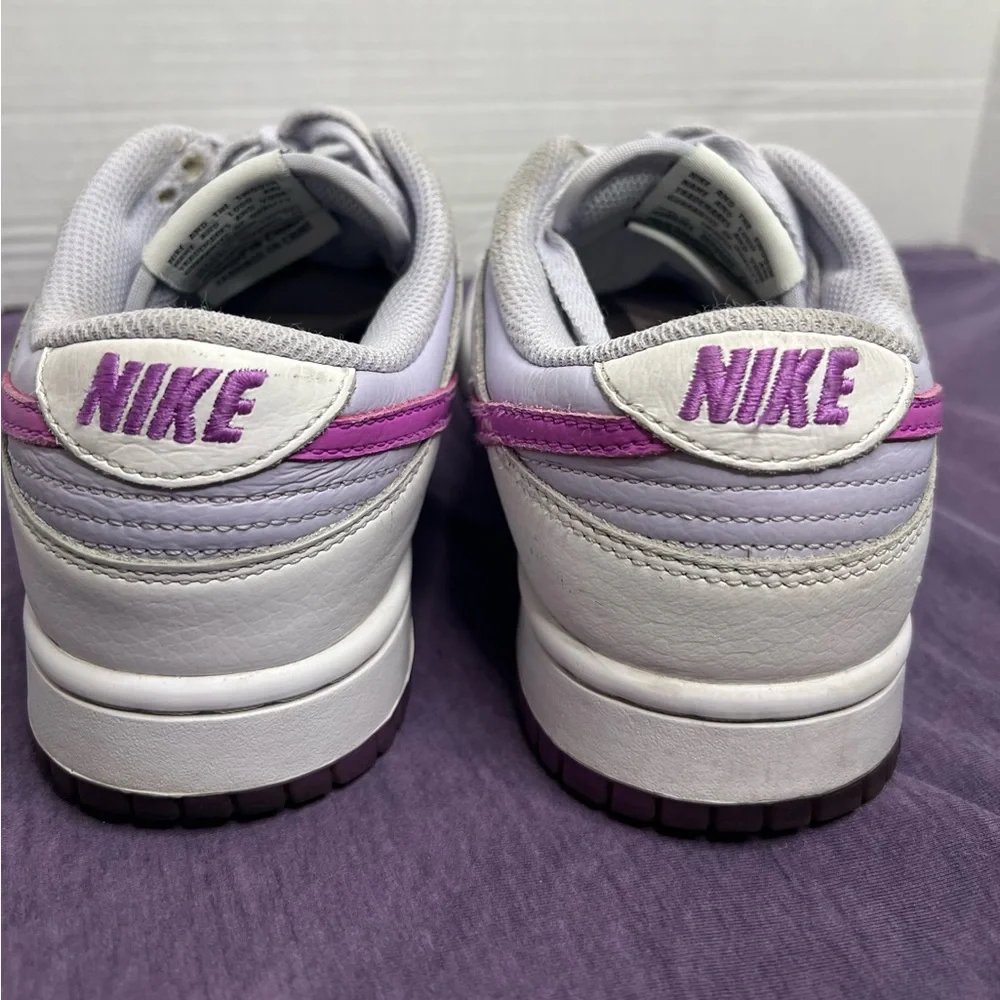Nike Low Dunks White and Pink/purple Sneakers - Picture 8 of 13